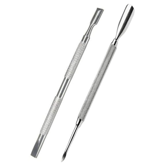 Empujador de cutículas Zeepk de acero inoxidable de doble punta (2 piezas)