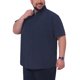 thumbnail image 4 of INSPIRE CHIC Regreso a Clases Camisas de Negocios de Manga Corta con Bolsillo en el Pecho para Hombres Grandes y Altos 2XL Azul Oscuro, 4 of 5
