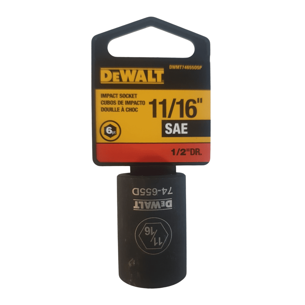 Dado De Impacto 11/16" Con 6 Puntos Dewalt Dwmt74655osp