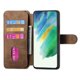 thumbnail image 3 of Funda Billetera Magnética para Samsung Galaxy S21 FE Soporte Tarjetas Desmontable Marrón, 3 of 6