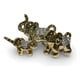 thumbnail image 3 of Set decorativo elefantes elegancia protección dorado oscuro, 3 of 3