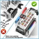 thumbnail image 5 of Estación organizadora de juegos Switch con cargador de mandos, base de carga para Nintendo Switch/OLED Joycons Kit de almacenamiento de accesorios-blanco, 5 of 6