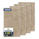 thumbnail image 1 of Juego de 4 alfombrillas de microfibra, color beige, 30 x 19 cm, para puerta y baño, 1 of 7
