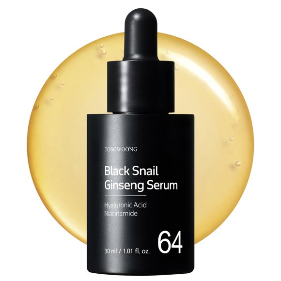 Sérum TOSOWOONG Black Snail Ginseng 30 ml con mucina de caracol