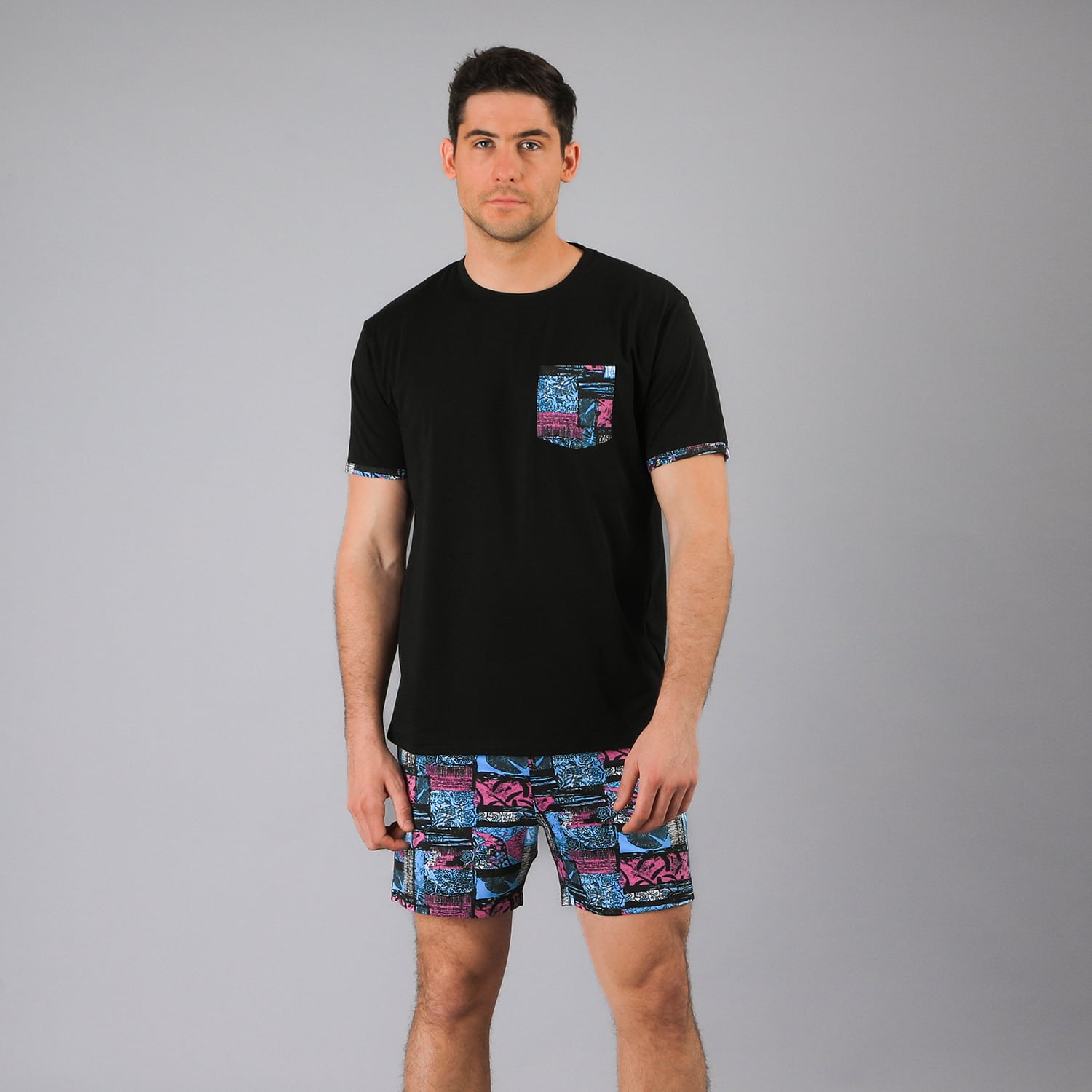 Pijama Fls Manga Corta Y Short Flores Hombre 33885-171
