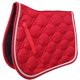 thumbnail image 1 of Mantilla Inglesa Comfort De Algodón Acolchado Cuadrado Almohadillas Para Montar A Caballo Rojo, 1 of 5