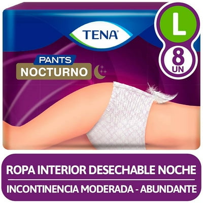 Ropa Interior Desechable Nocturno 8 Un Tena