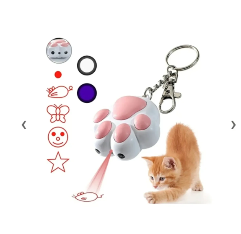 Genérico - Laser Para Gatos Patita Proyector Multipatron