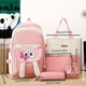 thumbnail image 2 of 5pcs School Bags Set Kawaii Backpacks, Coin Purse, Pencil Case, Handbag, Crossbody Bag For Teens Girls Boys Travel School Bag, 2 of 3