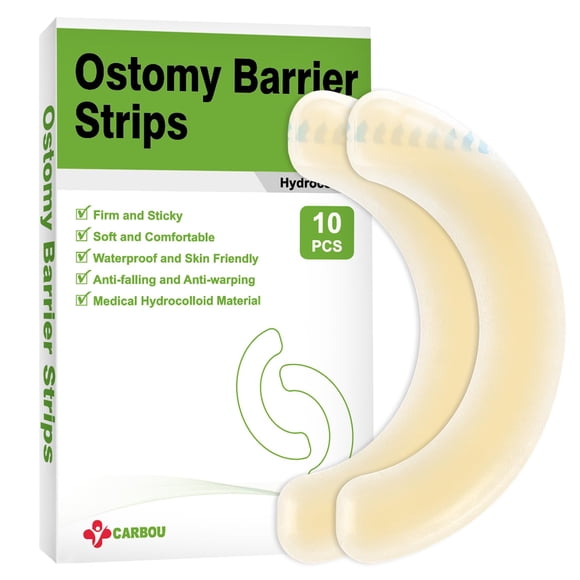 Barrera para ostomía CARBOU 10 piezas Hidrocoloide impermeable