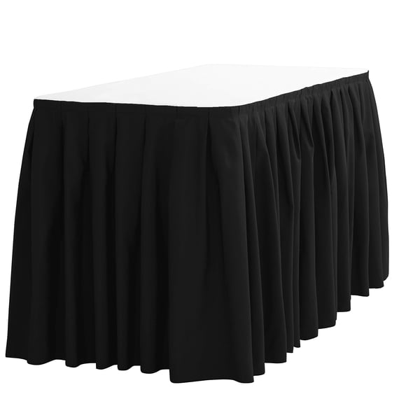 Falda de mesa LTC LINENS 533 cm negro poliéster