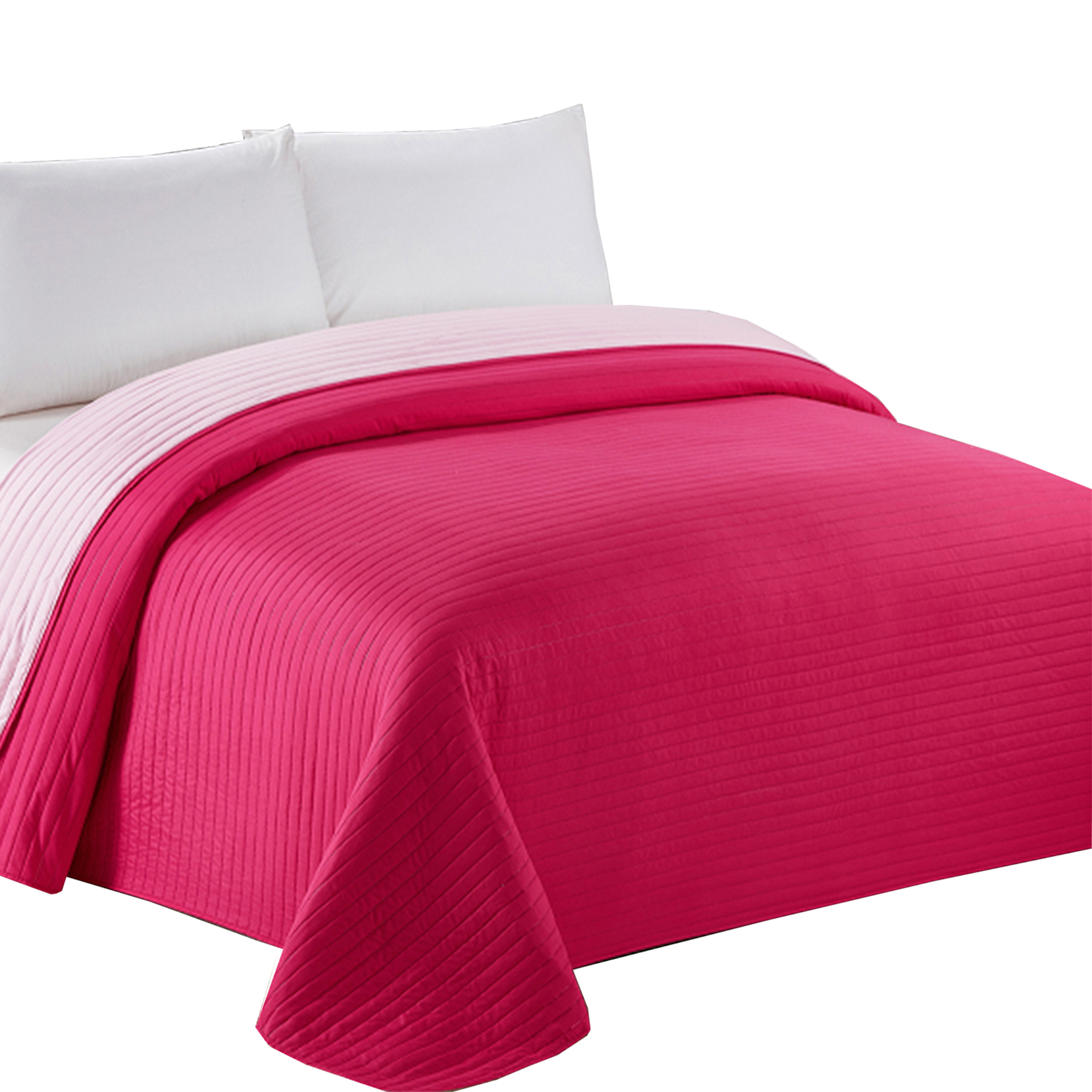 Mallorca - Cobertor California Magenta Bicolor Reversible Sin Fundas 2 Plazas