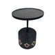 thumbnail image 1 of Mesa Lateral Mesa De Centro Negra Moderna Flor 52cm, 1 of 1