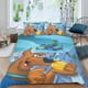 thumbnail image 2 of Risa-Olimpiadas Conjunto de sábanas temático, trío de piezas, cómodo y amigable con la piel, diseño único, regalo de decoración para el hogar para familiares, amigos y fans,135cm *200cm, 2 of 6