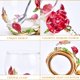 thumbnail image 3 of Taza OEAGO de cristal esmaltado con forma de mariposa y rosa, 330 ml, para mujer, 3 of 7