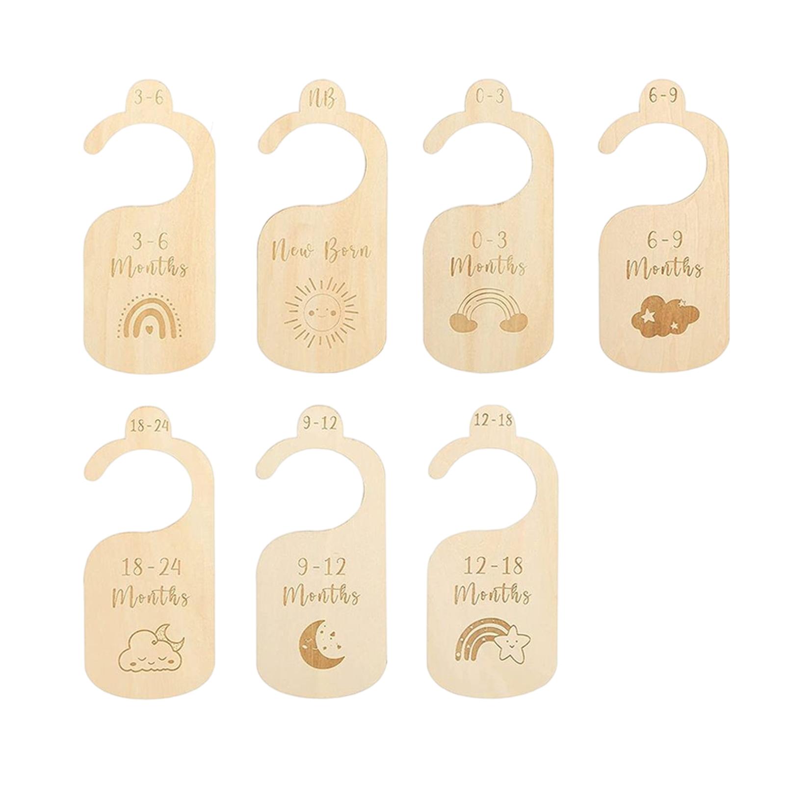 Bothyi - Separadores De Ropa Para Bebés Recién Nacidos, 7 Piezas, Separadores De Armario Para Recién Nacidos