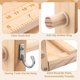 thumbnail image 4 of Organizador de cintas Aulin 45 × 15 × 40 cm de madera con 7 espigas, 4 of 7