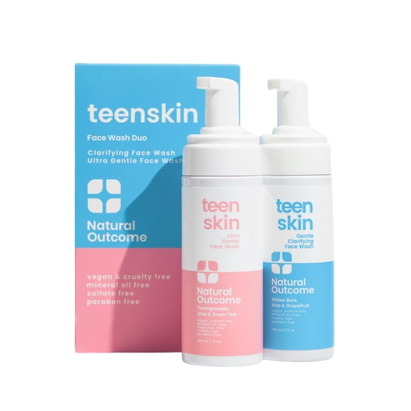 Jabón facial natural Outcome Teen Skin Duo 150 ml (5 oz) x 2