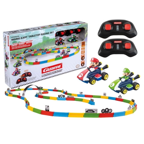 Set De Carreras De Juguete De Mesa Carrera Rc Mario Kart Con Mario Luigi