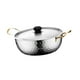 thumbnail image 2 of Olla De Cocina De Ramen Coreano, Utensilios De Cocina Para Fiestas En El Patio, Senderismo, Picnic, 22 Cm, Argent, 2 of 5