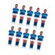 thumbnail image 4 of Juego De 10 Figuras De Futbolín, Minifiguras De Futbolín, Azul Y Blanco, 4 of 5
