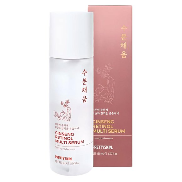 Sérum facial PRETTYSKIN de ginseng rojo y retinol 150 mL 4 en 1