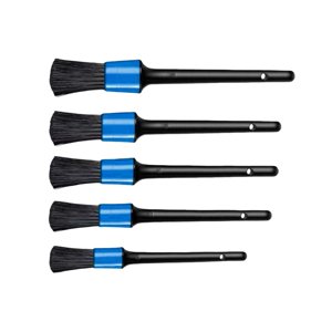 Ioensy - Kit De Cepillos Para Detalles De Automóviles, Accesorio De 5 Tamaños Con Orificio Para Colgar, Versátil