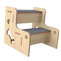 Magideal - Escaleras De La Casa De Madera Para Sofá, Ligero, Suave, Suave, Gato Paso, Líder De Perros Para Mascotas Pequeñas Perros Pequeños Gatos De Animales Pe 2 Capa