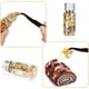 thumbnail image 3 of Hoja de oro comestible, 2 botellas de copos de hoja de oro, adornos para cupcakes, pasteles, chocolates y decoración de alimentos., 3 of 7