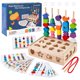 thumbnail image 1 of Juego de juguetes Montessori de cuentas de madera secuenciación 3 en 1 Orannalar, 1 of 6
