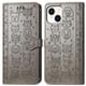 thumbnail image 1 of Funda Cartera FOXDOCK para iPhone 15 , Flip PU con Relieve de Gatos y Perros, Tarjetero y Soporte, 1 of 6