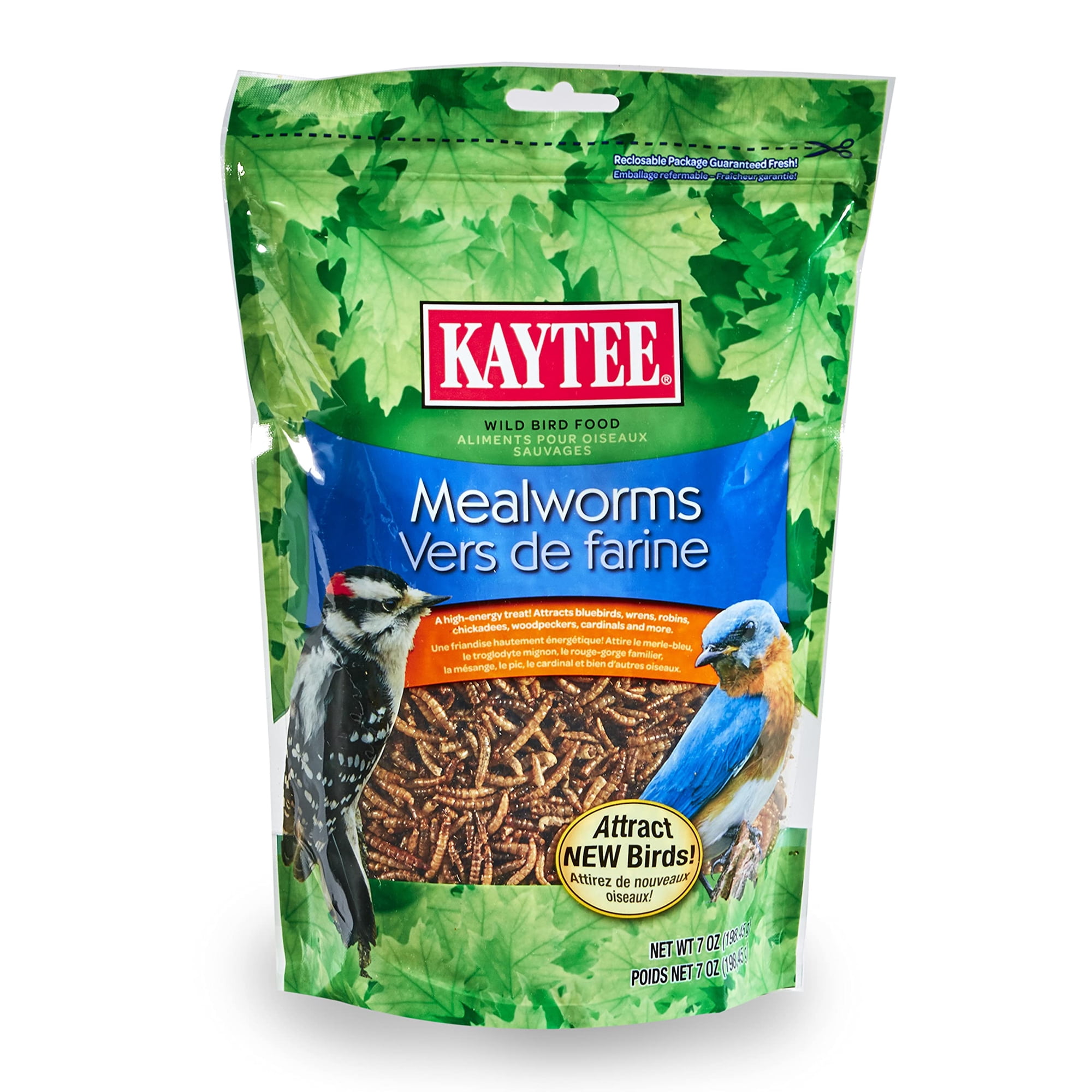 Bolsa Kaytee de Mealworms de 200 ml con alto contenido de proteínas y alto contenido energético
