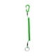 thumbnail image 5 of Cordón retráctil seguro en espiral, cordones de pesca, llaveros elásticos de liberación rápida, accesorios con mosquetón para alicates y aparejos verde, 5 of 5