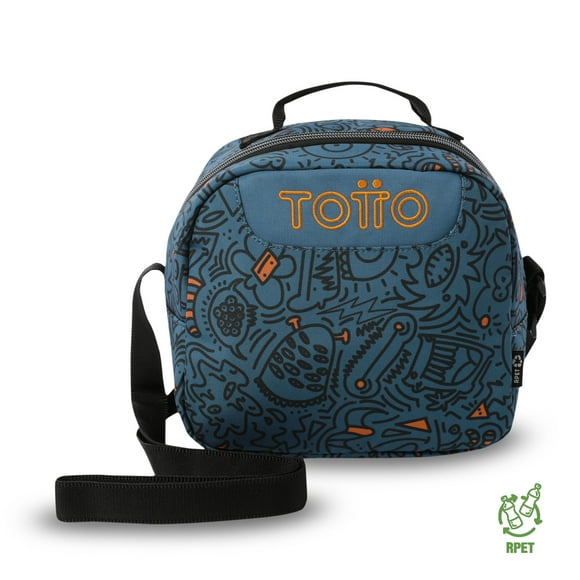 Lonchera Térmica Hombre Borrador Mediana Azul Totto
