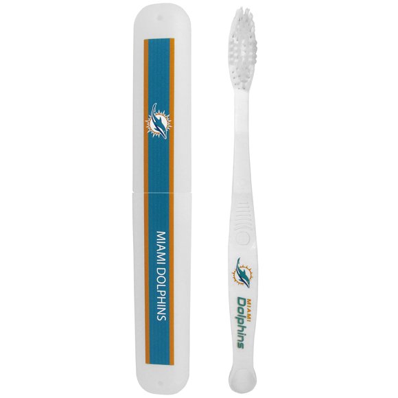 Set de Cepillo de Dientes Siskiyou Sports Miami Dolphins con Estuche de Viaje