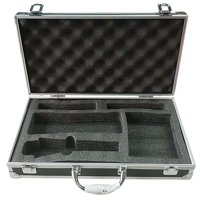 Magideal - Caja De Almacenamiento Para Equipo De Micrófono, Bolsa Para Micrófono, Interior De Eva, Carcasa Rígida, Múltiples Compartimentos, Estuche Para Micrófo Blanco