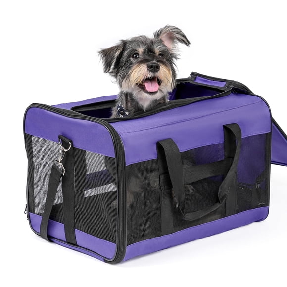 Transportín Para Mascotas Con Laterales Blandos Para Perros Y Gatos Grandes De Hasta 9 Kg