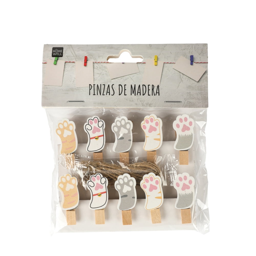 Homewell - Pinzas Madera Diseño Pata