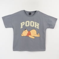 Polera Manga Corta Niña Gris Winnie The Pooh Disney