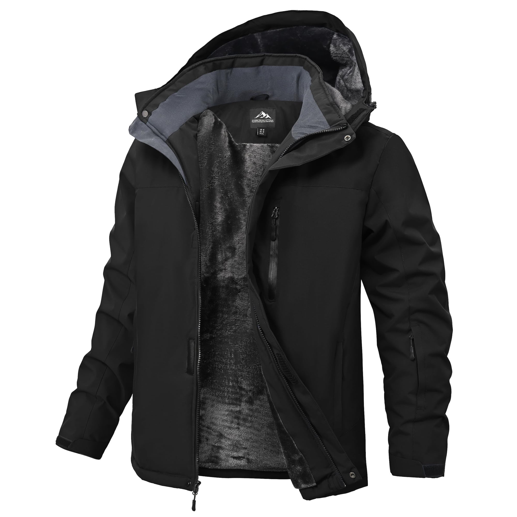 Chaqueta De Invierno Buyboxs Impermeable Para Esquí De Snowboard Negra Para Hombre