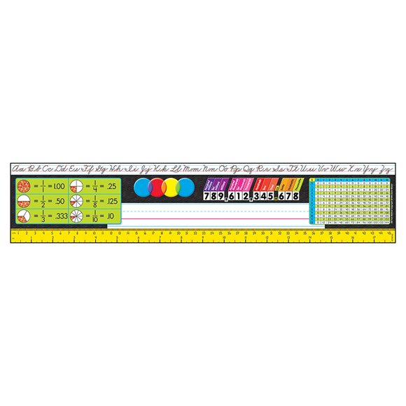 Placas de identificación de referencia para decoración de escritorio, grados 3 a 5 (Zaner-Bloser)