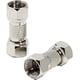thumbnail image 1 of Conector coaxial macho a macho, paquete de 2, adaptador de cable coaxial RG6 tipo F de 105 ohmios, adaptador RF, acoplador de extensión de cable para TV, antena, divisor y amplificador., 1 of 5