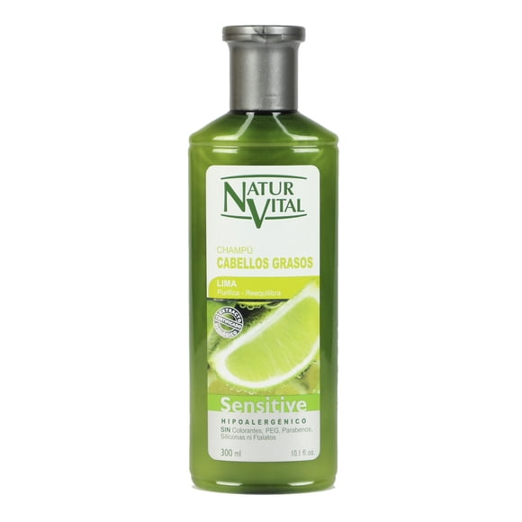Shampoo NaturVital NV Sensitive Grasos Lima, 300 ml
