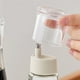 thumbnail image 3 of Dispensador de enjuague bucal de vidrio para baño, botella de 230 ml con tapa, pequeño dispensador de enjuague bucal transparente y rellenable para encimera, juego de 2, 3 of 5