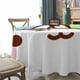 thumbnail image 3 of Molang Mantel Redondo con Estampado Icónico de Temática, Se Adapta a la Mayoría de Mesas, Fácil de Cuidar, Regalo Perfecto para Aficionados, Amigos y Familia.152cm, 3 of 5