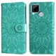 thumbnail image 4 of Funda tipo cartera FOXDOCK para Realme C12 , diseño girasol en relieve, cuero PU, cierre magnético, soporte y tarjetero, 4 of 5