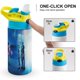 thumbnail image 4 of Zombies Disney Botella de Agua con Tapa Pop Top de Un Toque, Acero Inoxidable, a Prueba de Fugas, para Deportes, Botella Infantil azul 12 oz, 4 of 6