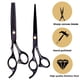 thumbnail image 3 of Tijeras para cortar el cabello, 10 piezas de tijeras profesionales para el cabello con tijeras de entresacar, peine, capa y clip, 3 of 5