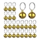 thumbnail image 3 of 24pcs DIY Bells Beads Jingle Bells Decoración Para Mascotas De Navidad Golden, 3 of 5