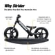 thumbnail image 5 of Bicicleta Balance Strider 12 Sport negra con base basculante, 5 of 7